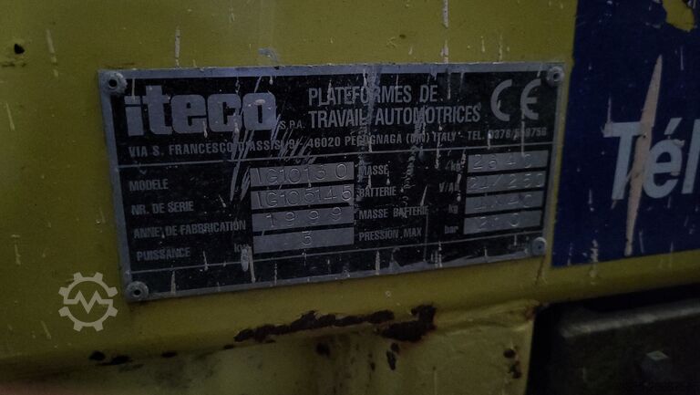 Scherenhubtisch Iteco IG 10130 (for parts only)