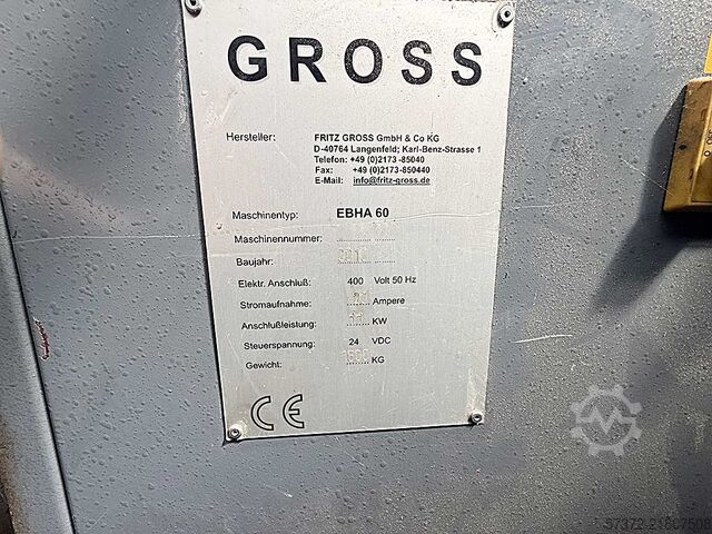Anfasmaschine Fritz Gross EBHA 60