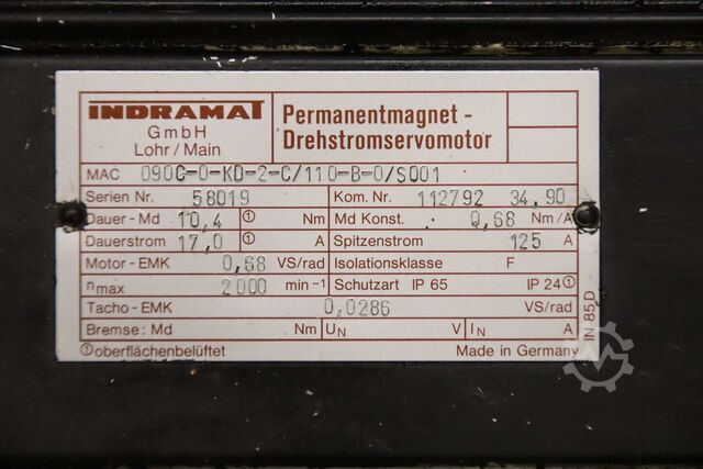 Servomotor Indramat 090C-0-KD-2C/110-B-0/S001