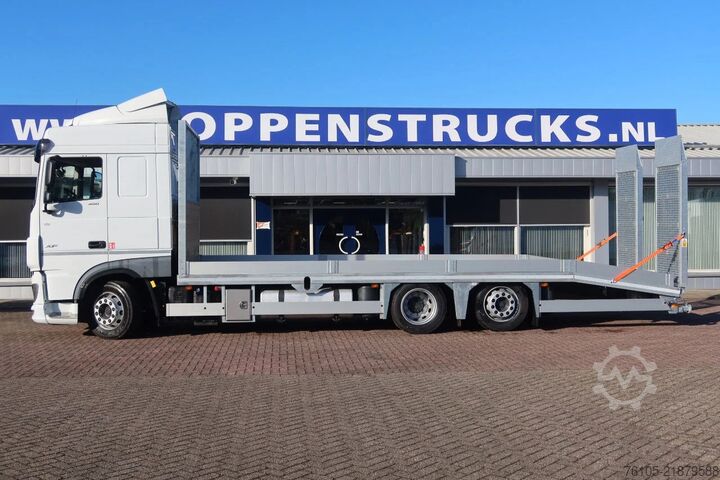 कार कैरियर वैन DAF XF 450 6x2 Oprijwagen vloerhoogte 100 cm + 2x  ...
