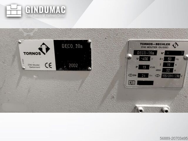 Swiss Type Turning Machine Tornos-Bechler Deco 20a