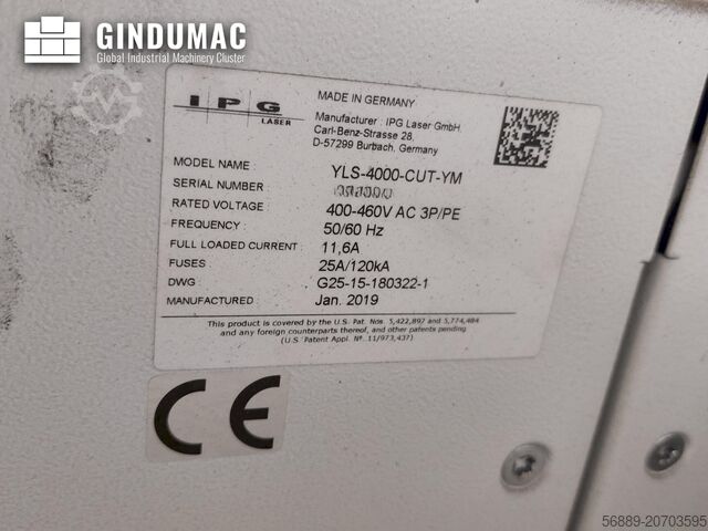 Faserlaserschneidmaschine Mazak Optiplex Nexus 3015 4,0kW Fiber + Fasani CSS3015