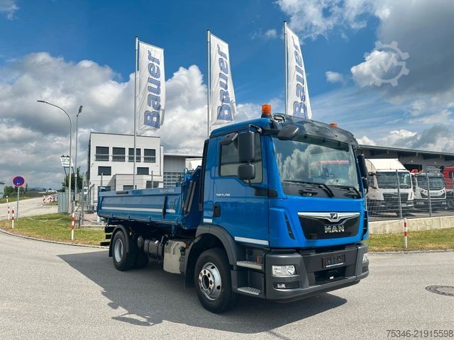 Camión volquete MAN TGM 15.290 BL/Kipper/3-Sitzer/NL8,8To/69 tkm/Top