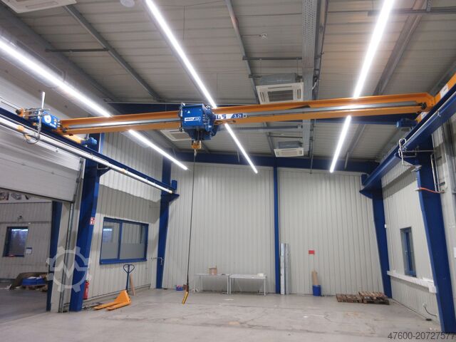 起重机吊顶，厂房行车，轨距8248毫米 ABUS Hallenkran Brückenkran Kran ELV 3,2 NL 3200Kg Portalkran Kran 8248mm 12Std