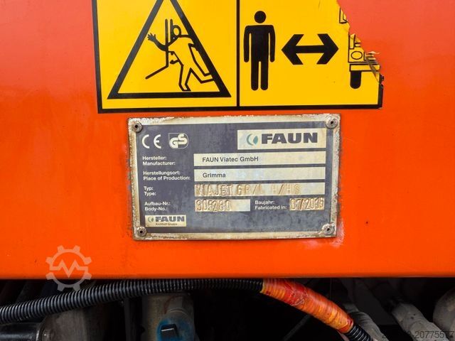 جاروب خیابانی MAN TGM 18.340 Kehrmaschine FAUN VIAJET 6 HD 200 bar