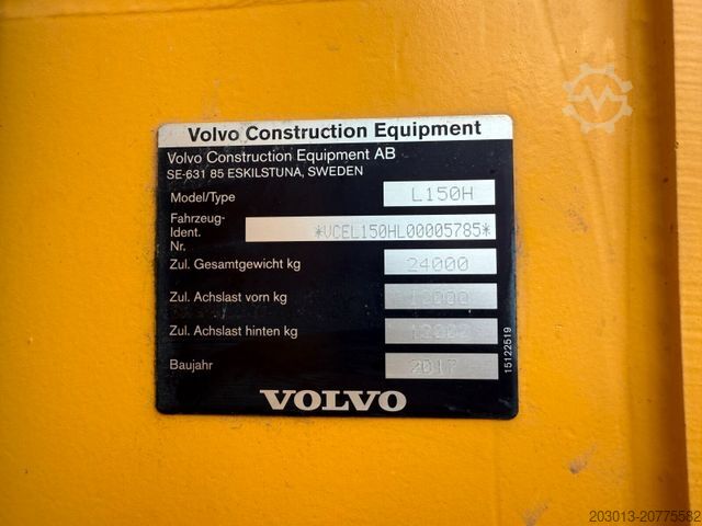Încărcător pe roți VOLVO L150H Radlader *Schnellwech. *Waage *3. Funktion