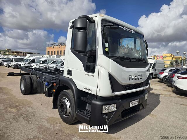 șasiu de camion Iveco EUROCARGO 140-25 (2018)KM 280000 BALESTR