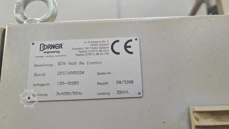 バリ取り機 Dorner Multi Six comfort