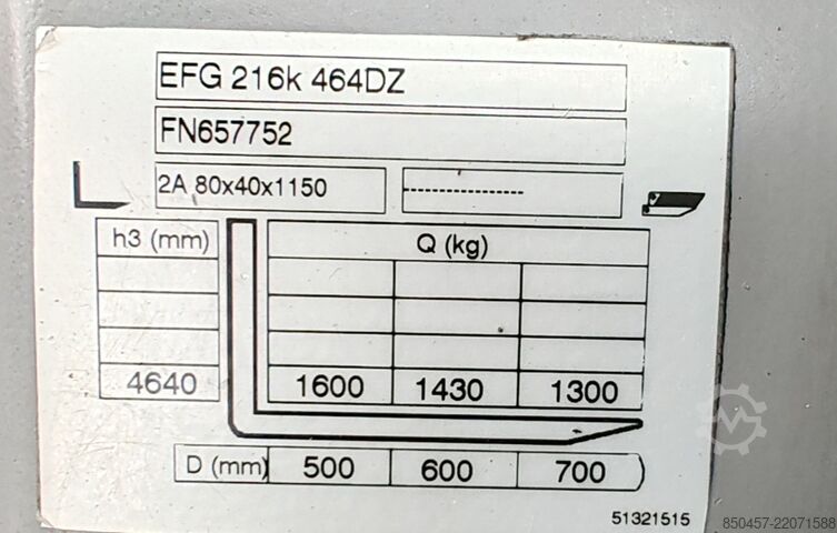 كهربائي - 3 عجلات Jungheinrich EFG216k /2021y/ 4560mh RES MA