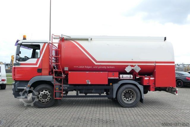 Tankbil MAN 18.280 TGM, 14m³, 3 Kammern, 2x Schlauchtrommel