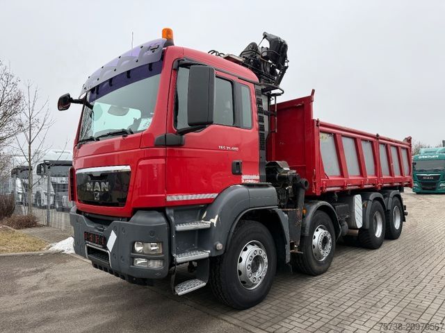 Trostani kiperski kamion MAN TGS 41.480 8x4 Kipper+Kran Penz/Intarder