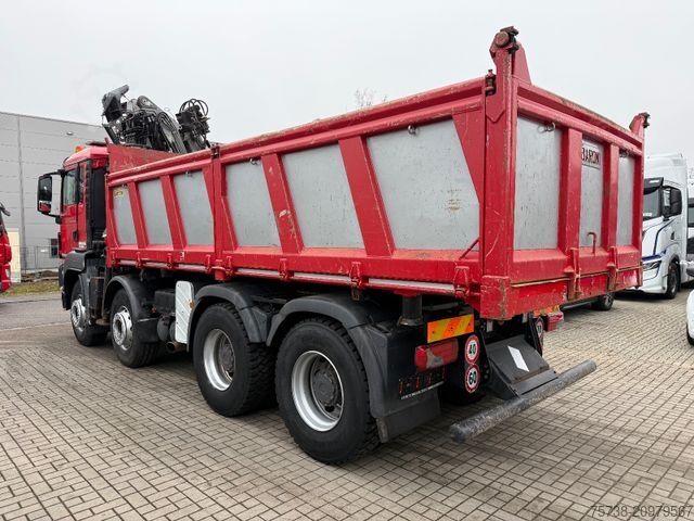 Trostani kiperski kamion MAN TGS 41.480 8x4 Kipper+Kran Penz/Intarder