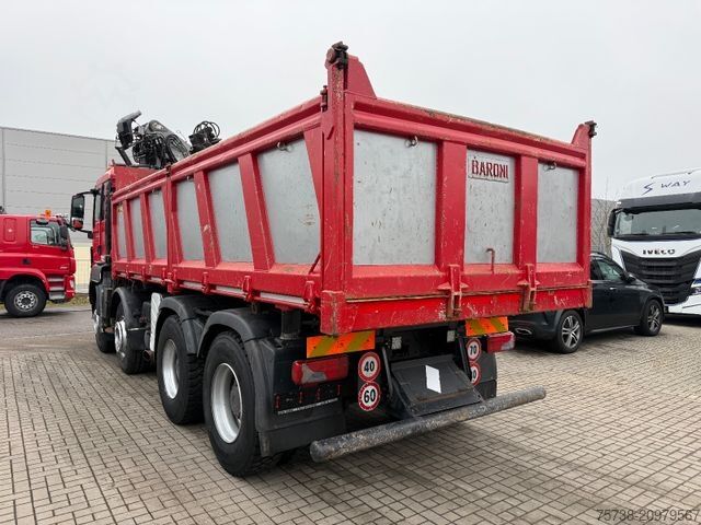 Trostani kiperski kamion MAN TGS 41.480 8x4 Kipper+Kran Penz/Intarder
