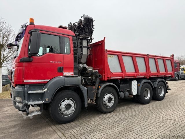 Kiper kamion MAN TGS 41.480 8x4 Kipper+Kran Penz/Intarder
