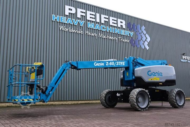 Mafsallı teleskopik çalışma platformu Genie Z60/37FE Valid Inspection, *Guarantee! Hybrid, 4x4