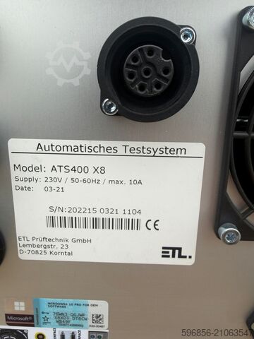 ETL Prüftechnik ATS 400 X8 – Automatinė bandymų sistema ETL Prüftechnik ATS 400 X8 – Automatyczny system testowy ETL Prüftechnik ATS 400 X8 – Automatyczny system testowy
