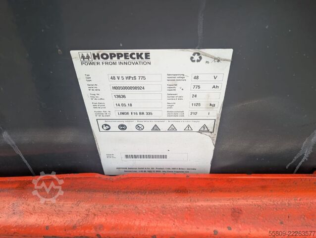 Электрический 4-х колесный вилочный погрузчик Linde E 16 P-02// Duplex // 3. Ventil // Seitenschieber