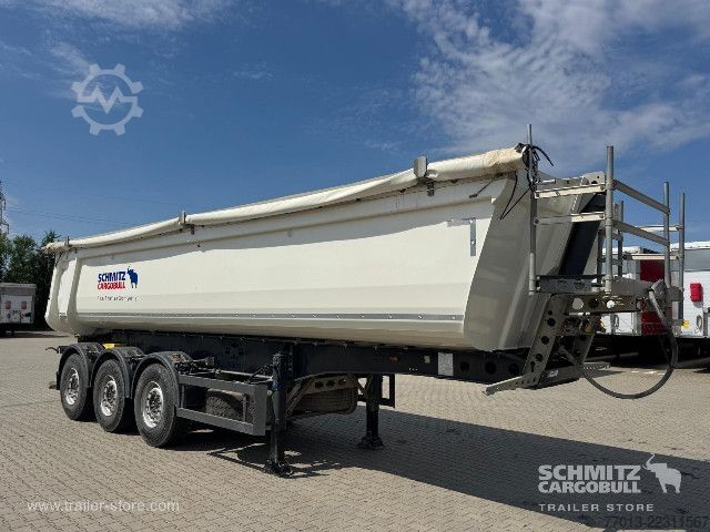 Pašizgāzēja puspiekabe Schmitz Cargobull Tipper Steel half pipe body 28m³