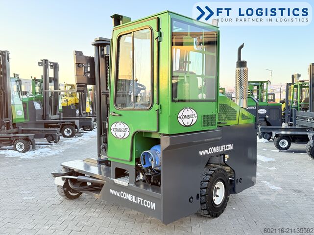 চার-দিক ফর্কলিফ্ট Combilift C4000 GAS TRIPLEX 5550 FREE LIFT CABIN