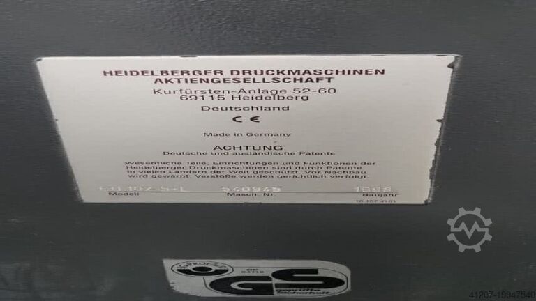 5 couleurs Heidelberg CD 102-5+L