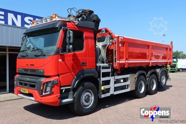 Autogru Volvo FMX 420 Kipper+Kraan H.M.F. 1943Z2 Rotor+Grijper