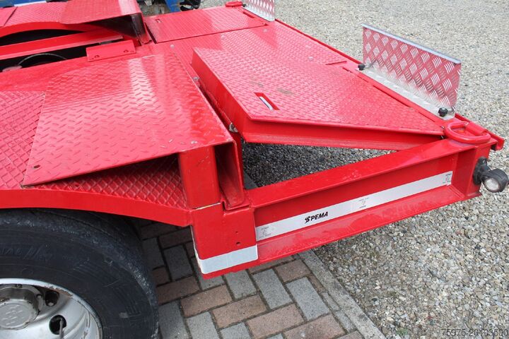 Gjysëm-trailer i ulët për transportin e makinerive ndërtimi BERTOJA carrellone culla vasca verricello usato