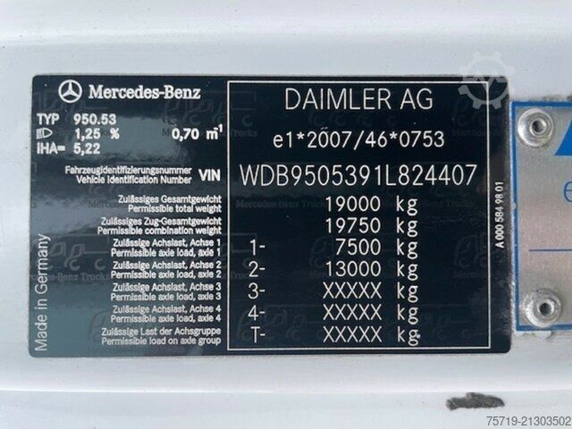 Kassabíll Mercedes-Benz 1824 4x2 Axor