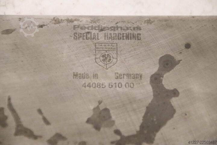 Tri ravna čelična noža Peddinghaus 210/16 Schneidlänge 280 mm
