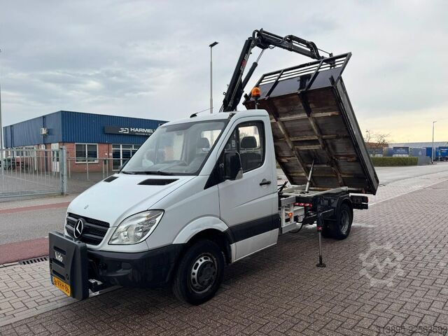 Kamion Mercedes-Benz 513 CDI, Crane Hiab 022-2 kipper