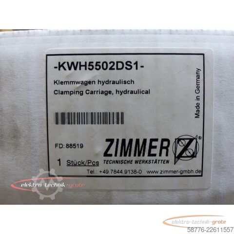 Komponen Zimmer KWH 55 02DS1 Klemmwagen hydraulisch  !