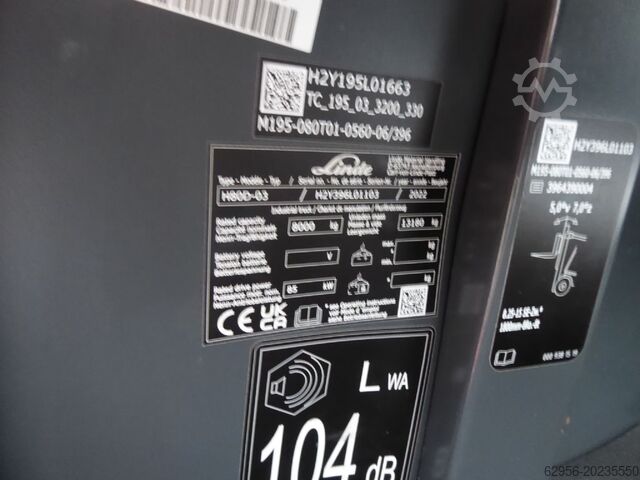 Chariot élévateur à fourche diesel Linde H80D-03