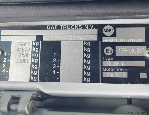 SZM มาตรฐาน DAF XF 105.460 euro 5 , RETARDER, PARK CLIMA, FRIGO