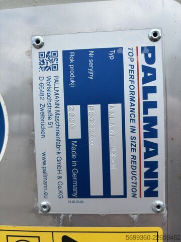 Линия для измельчения Pallmann PS-H 600/900