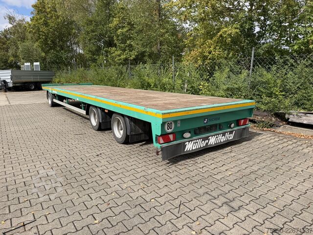 Низкорамный прицеп Müller-Mitteltal TP 24,0  3 Achs Jumbo Prischen 9,40 m, Wenig Benutzt