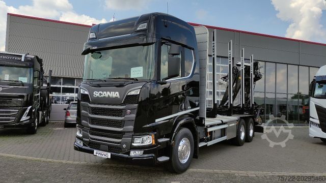 Autocarro forestale SCANIA R590 6x4 Schemel/Kran TAJFUN LIV oder EPSILON