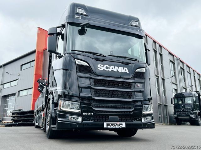 트럭 장착형 크레인 SCANIA R560 B 6x2-4 Containerpritsche/FASSI F545RA.2.28