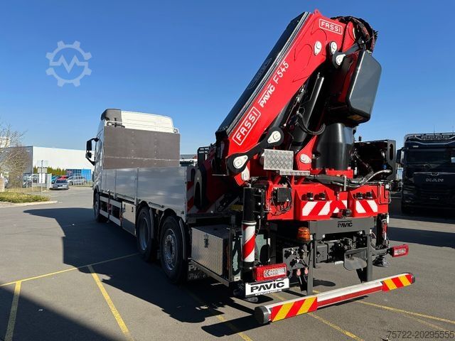 Cần cẩu gắn trên xe tải VOLVO FH 500 6x2 Container-Pritsche/FASSI 545RA.2.28