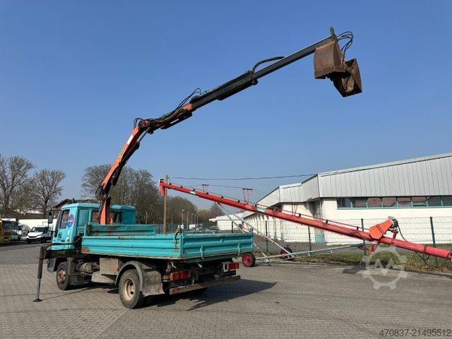 Trojstranný sklápač dodávka MAN LE 180 / Meiller / Palfinger PK 6500 + Greifer