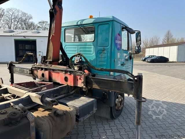 Trojstranný sklápač dodávka MAN LE 180 / Meiller / Palfinger PK 6500 + Greifer