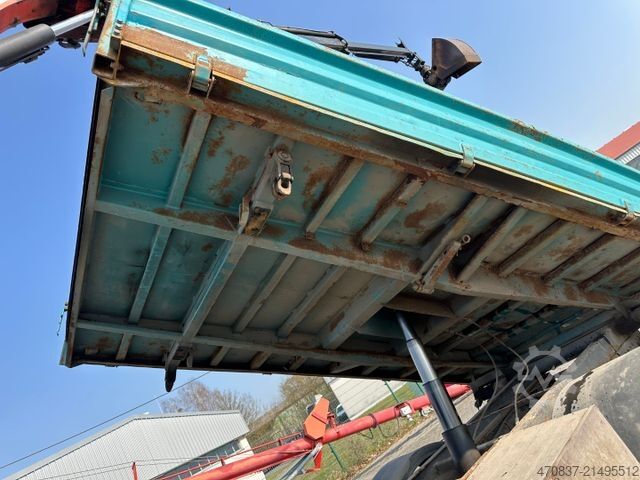 Trojstranný sklápač dodávka MAN LE 180 / Meiller / Palfinger PK 6500 + Greifer