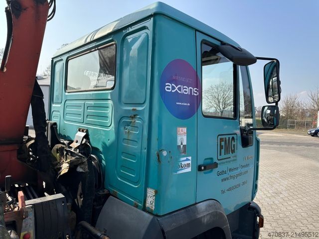 Trojstranný sklápač dodávka MAN LE 180 / Meiller / Palfinger PK 6500 + Greifer