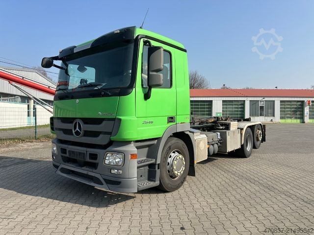 Roll-off tipper truck MERCEDES-BENZ Actros 2546 6x2 / Retarder / Hyva 20 60 S / Lenk