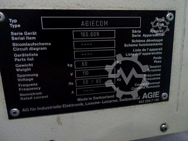 Trådgnisteroderingsmaskin AGIE Agietron Integral 3