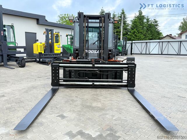 Four-wheel forklift DOOSAN 70 / DUPLEX / FORK 2500MM / POSITIONER