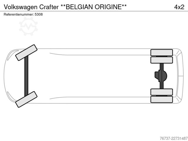 Furgon panel VW Crafter **BELGIAN ORIGINE**