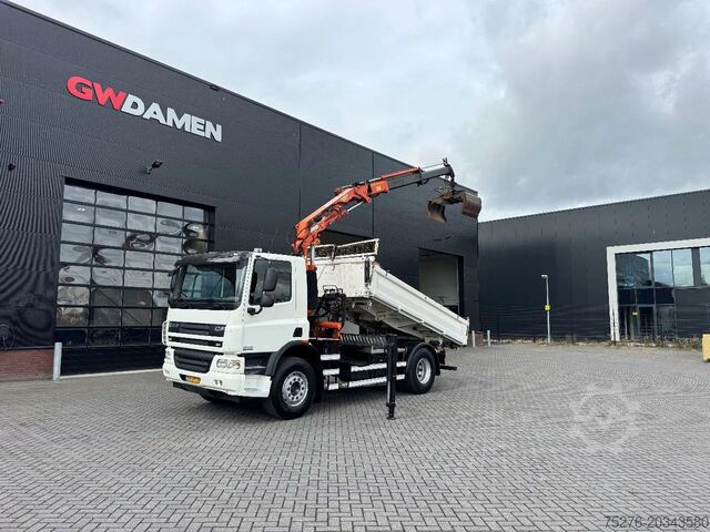 3-sidet tippelad DAF CF 75.310 4x2 3 zijdige Kipper/ Atlas 105.2 - A...
