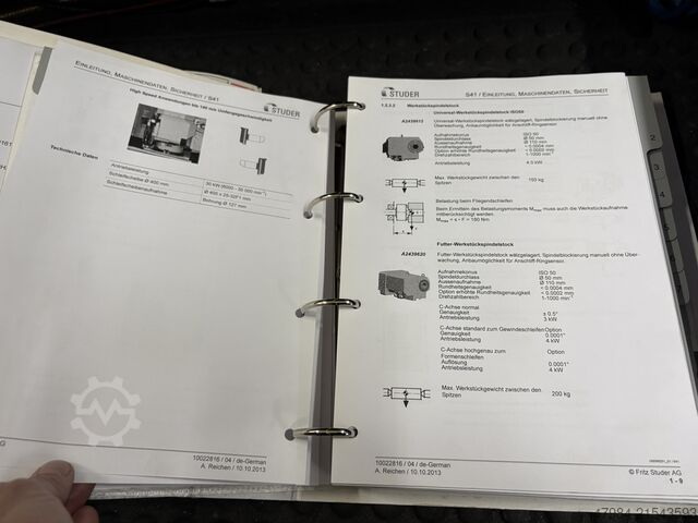 CNC HENGERES KÖSZÖRŰGÉP STUDER S41