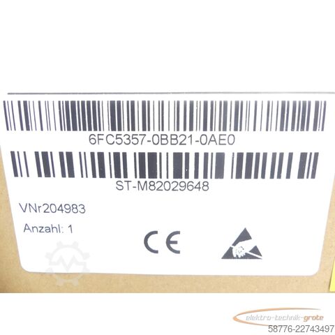 Компонент Siemens SINUMERIK 6FC5357-0BB21-0AE0 ST-M82029648 generalüberholt mit 24 Monaten Gewährleistung