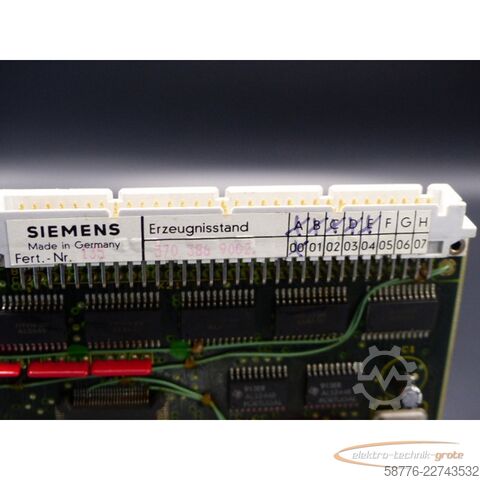 Component Siemens Sinumerik 880 PLC 6FX1138-6BB00 / 570 386 9002. E-Stand E 00