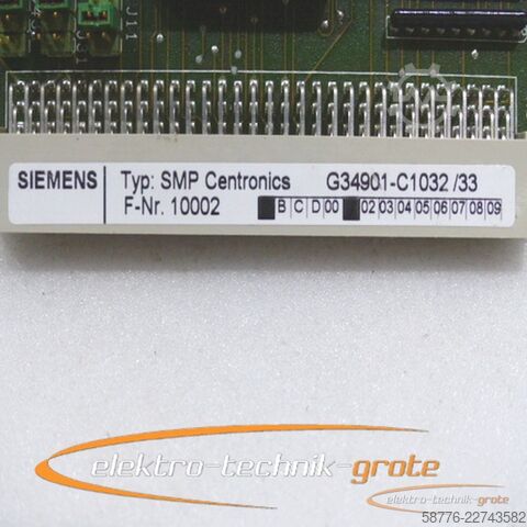 عنصر Siemens SMP Centronics G34901-C1032 /33 , E Stand siehe Foto